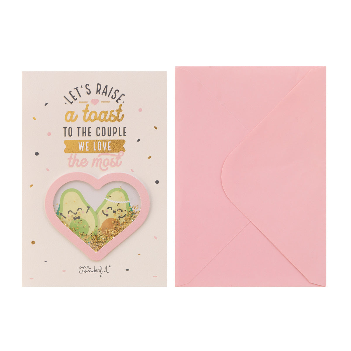 Greetings card – A toast to the couple we love the