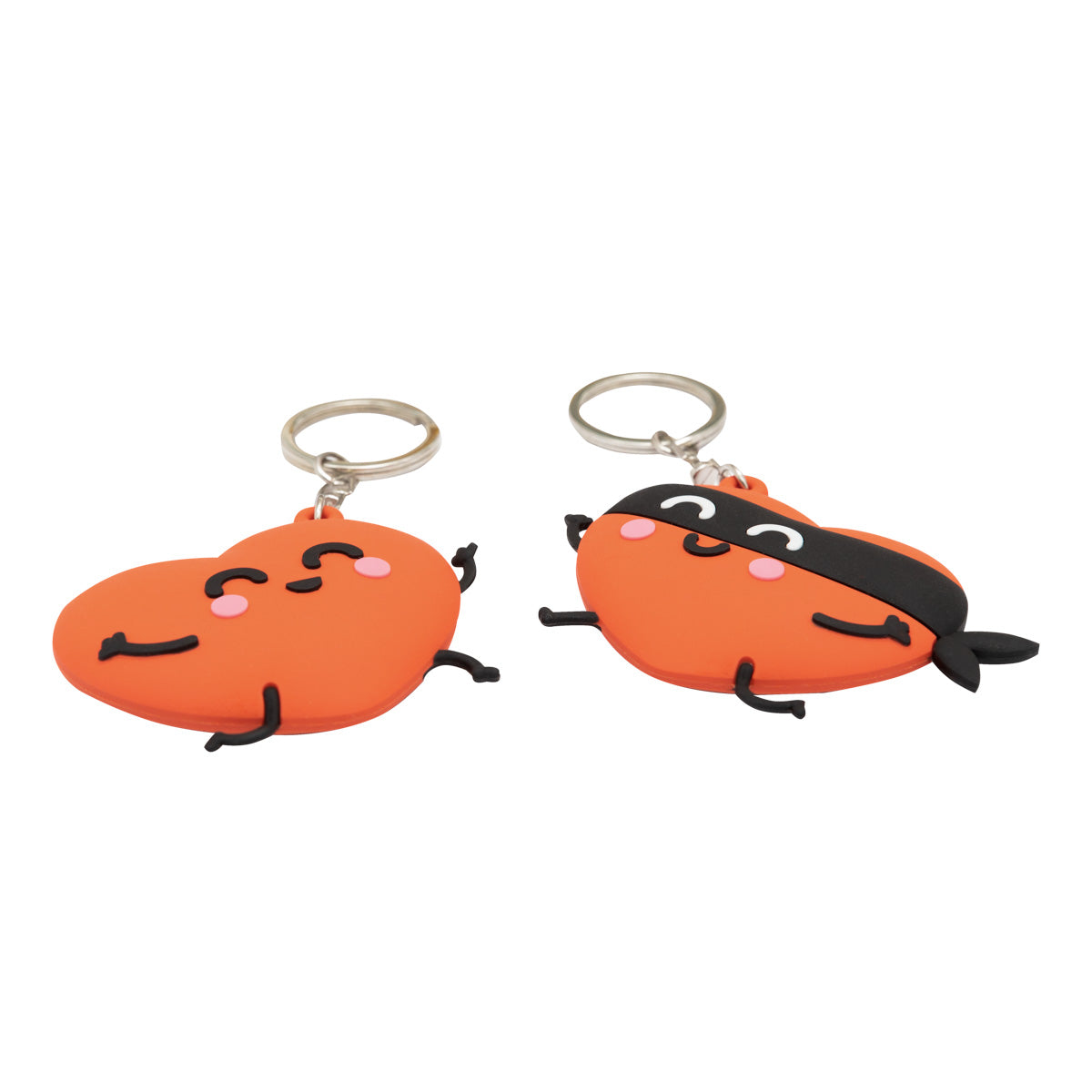 Lot de 2 porte-clés - Coeur et coeur volé 