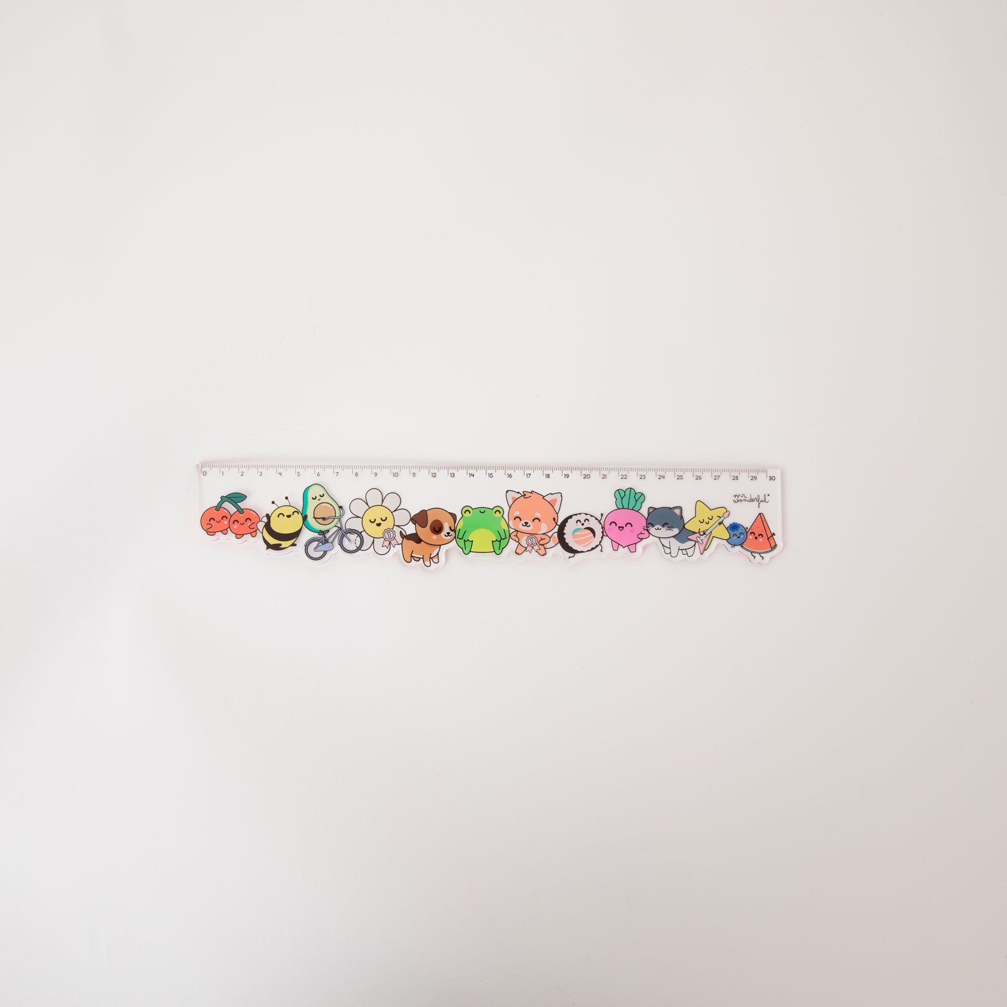 Regla de 30cm -  Personajes Mr. Wonderful