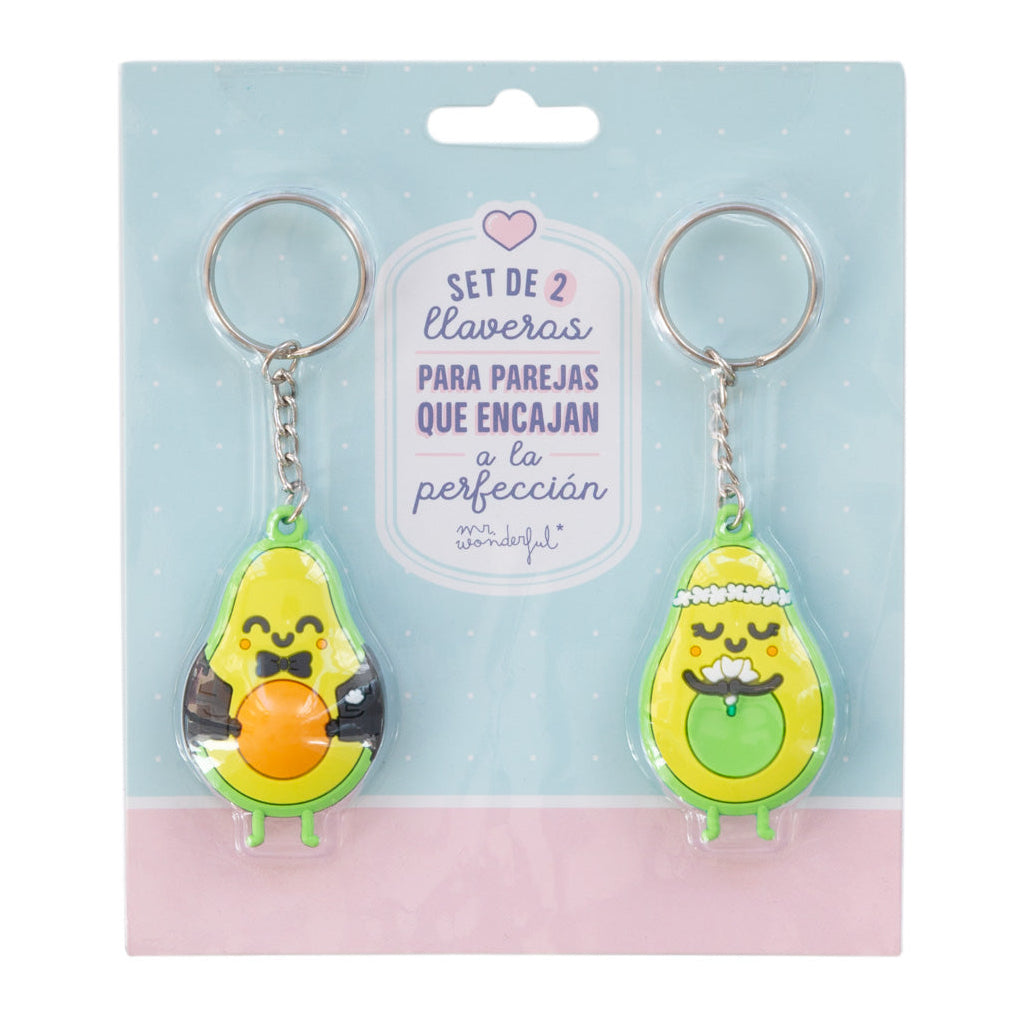 Lot de 2 porte-clés de mariage - Avocat