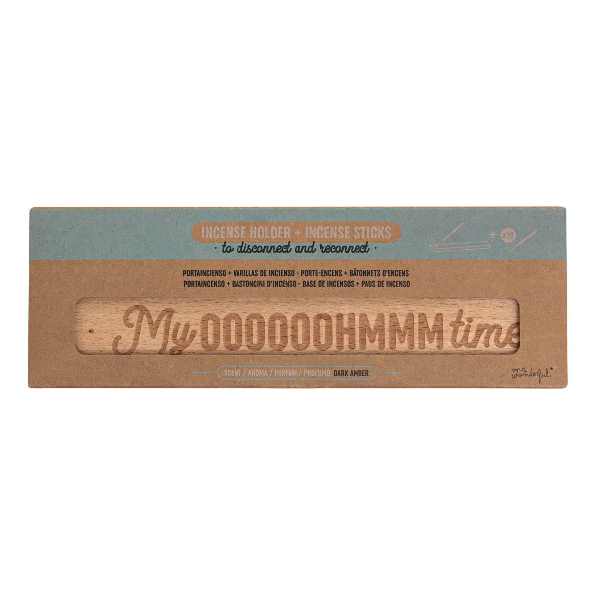 Porte-encens + bâtonnets d'encens - Mon moment ooooooohmmm 