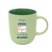 Tazza per regalare ai professori con messaggio Mr. Wonderful - Prof, tu sì che sei influencer