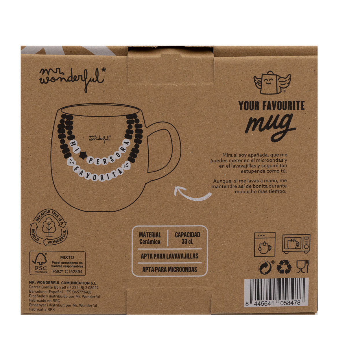 Mug 3D Bracelet d'amitié - Ma personne préférée 