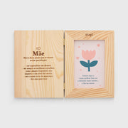 Moldura de madeira com mensagem para as mães Mr. Wonderful 8x13 - Definição "Mãe"