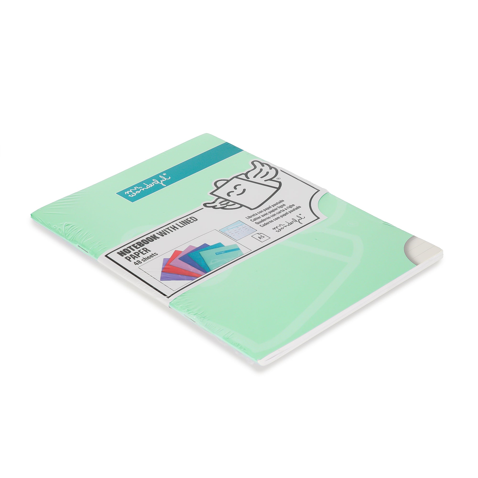 Green A5 notebook 48 sheets - Lined paper