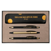 Set de escritura Black&Gold - Todo lo que hago ant