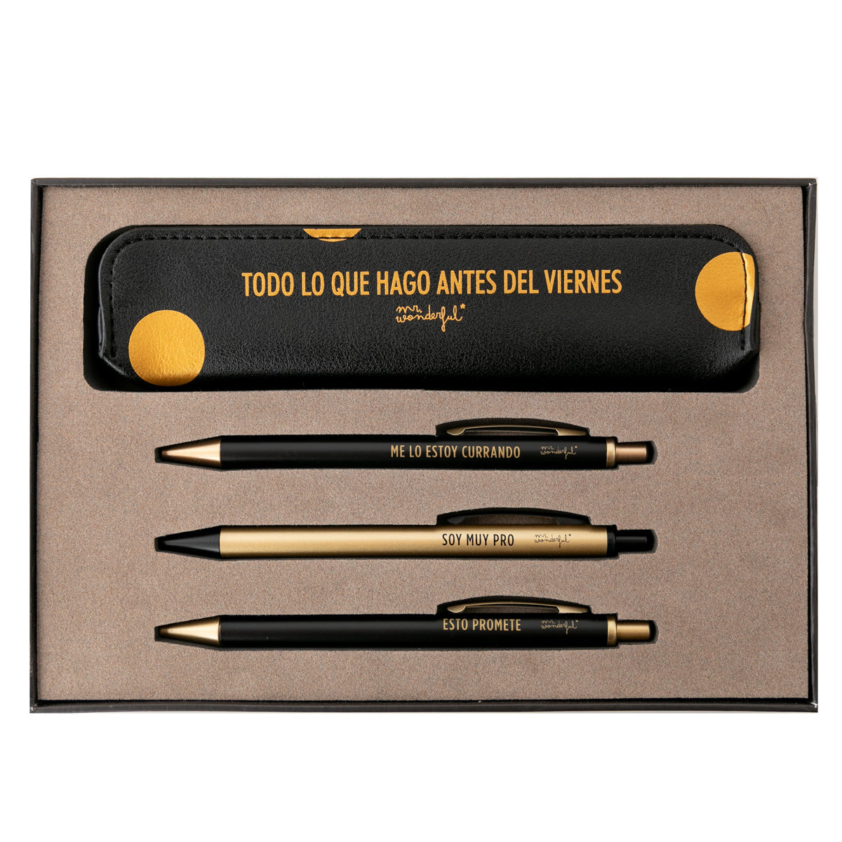 Set de escritura Black&Gold - Todo lo que hago ant