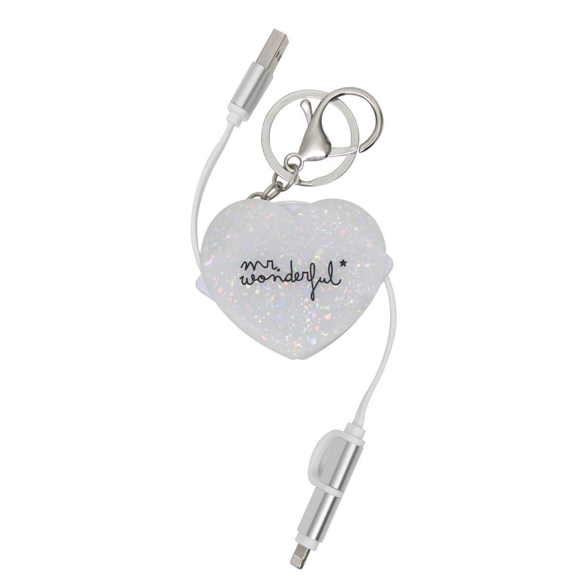 Keyring with phone charger - Ready to shine