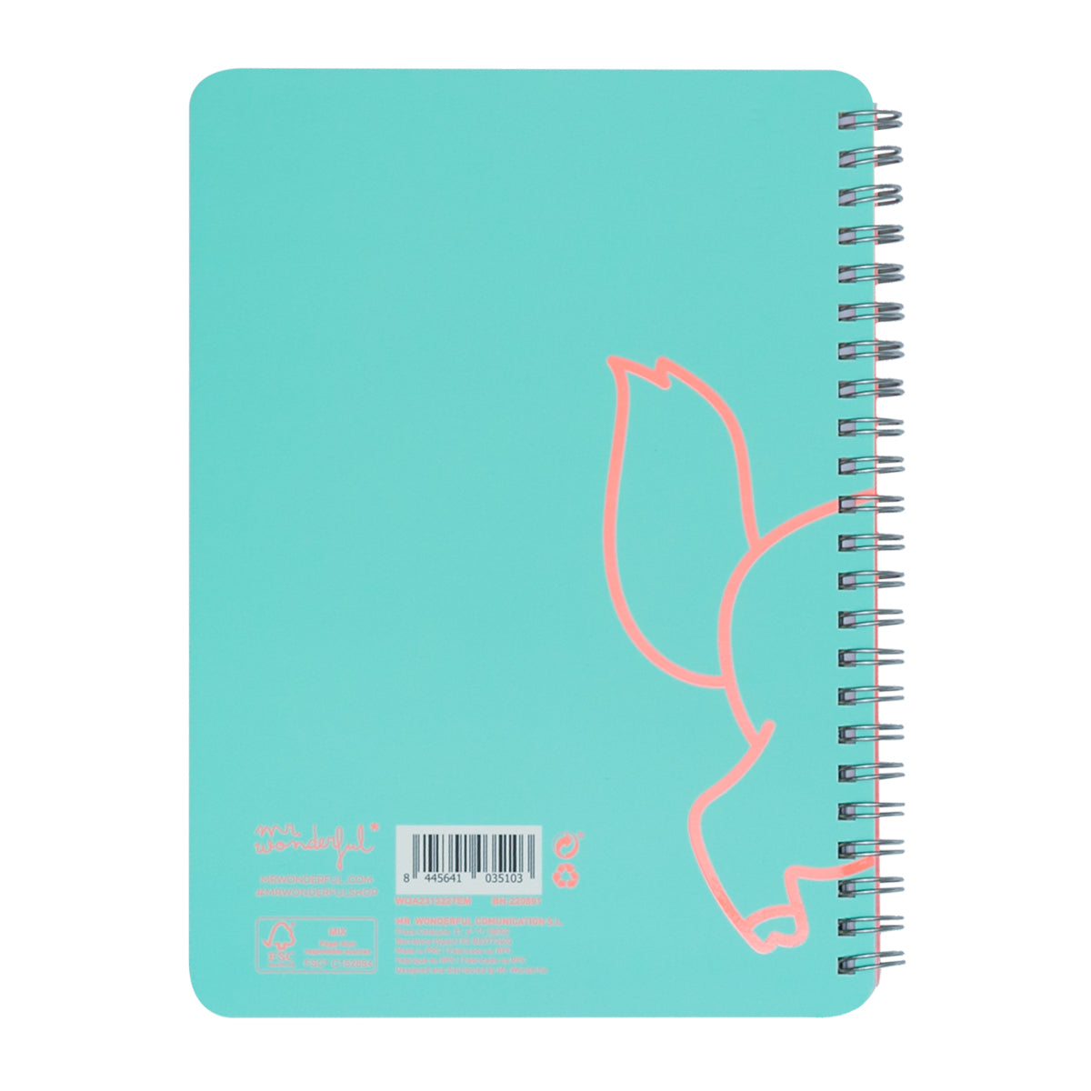 Caderno A5 Unicórnio menta - Você é fantástica 