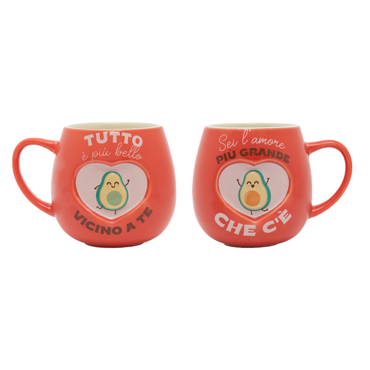 Kit de 2 canecas - Tudo fica melhor do seu lado. Eu tenho meu coração conquistado 