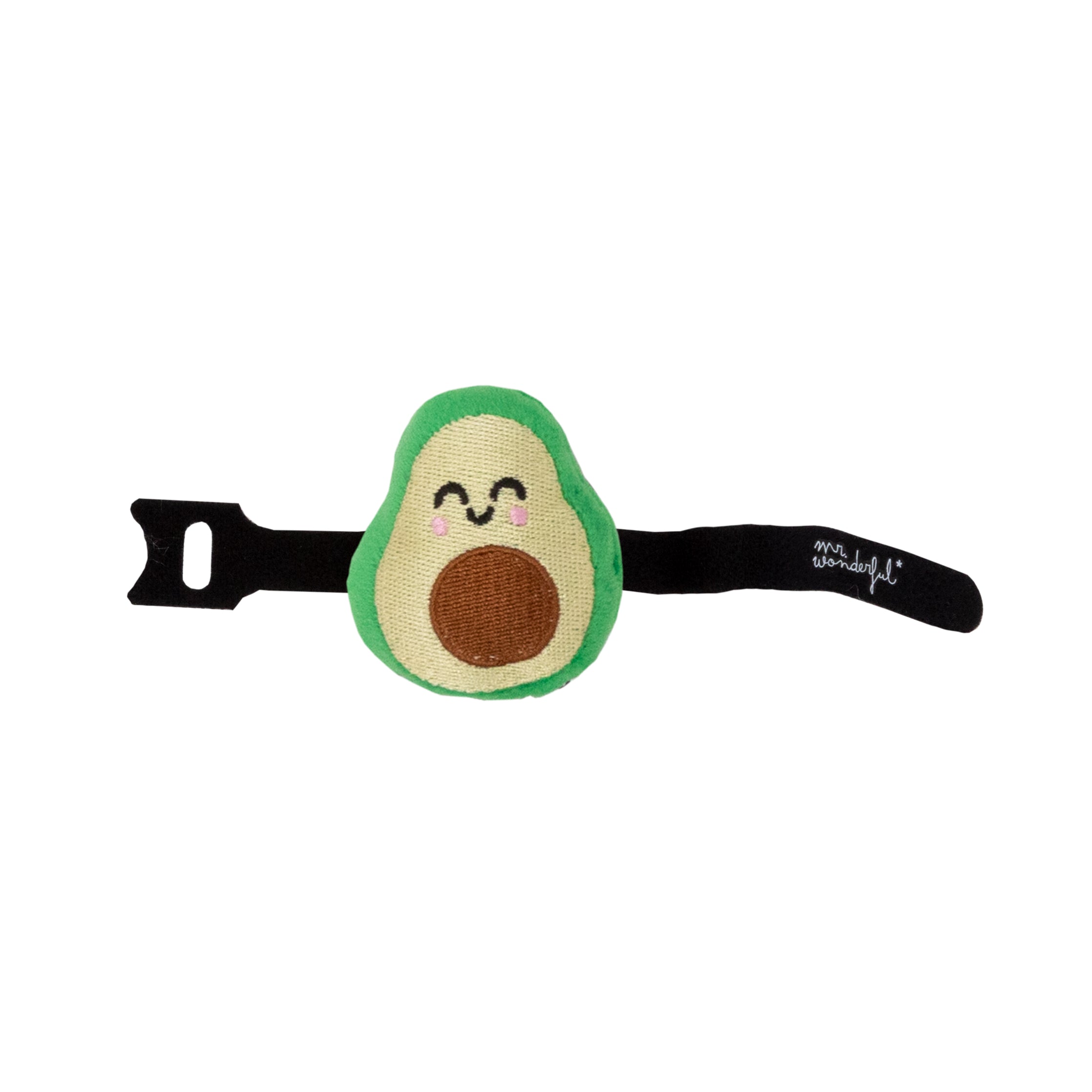 Wonder character to customise your backpack straps - Avocado.