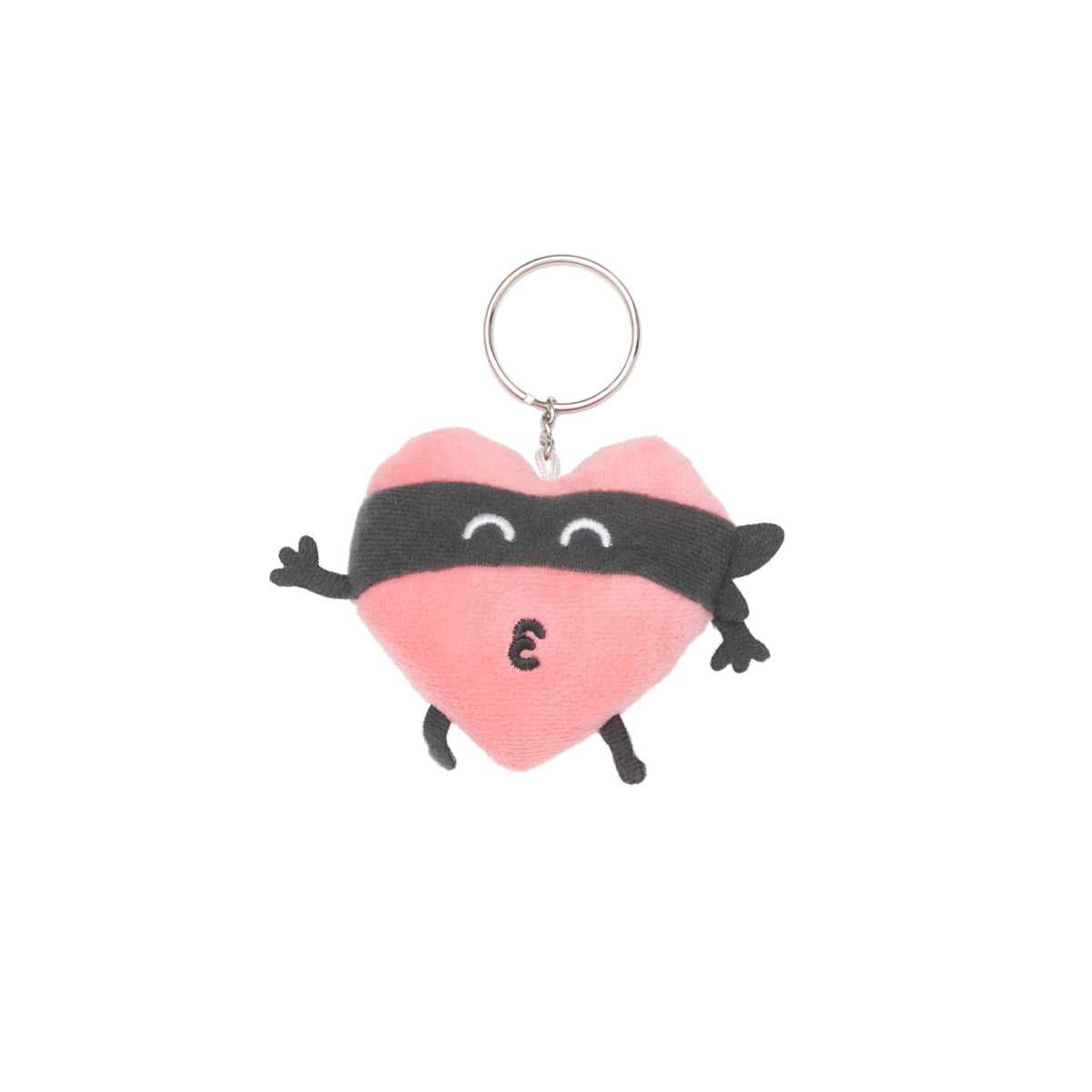 Porte-clés en peluche - Cœur de bandit 