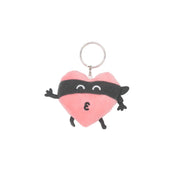 Porte-clés en peluche - Cœur de bandit 