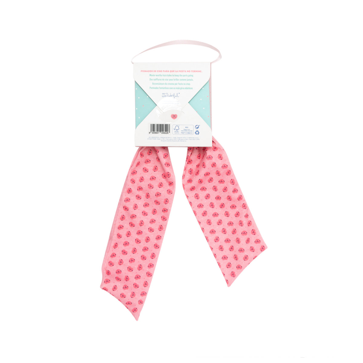 Hair tie with a bow for a stylish hairdo - Heart