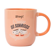Caneca com mensagem de amor ou de amizade Mr. Wonderful - Contigo, os sorrisos estão garantidos
