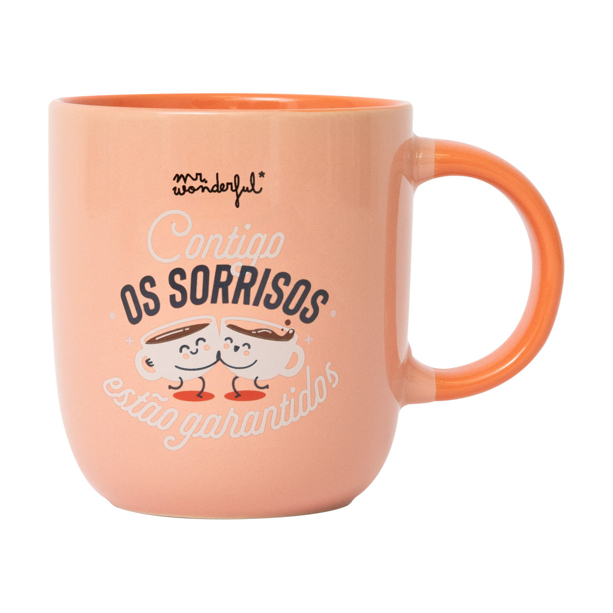 Caneca - Contigo, os sorrisos estão garantidos.