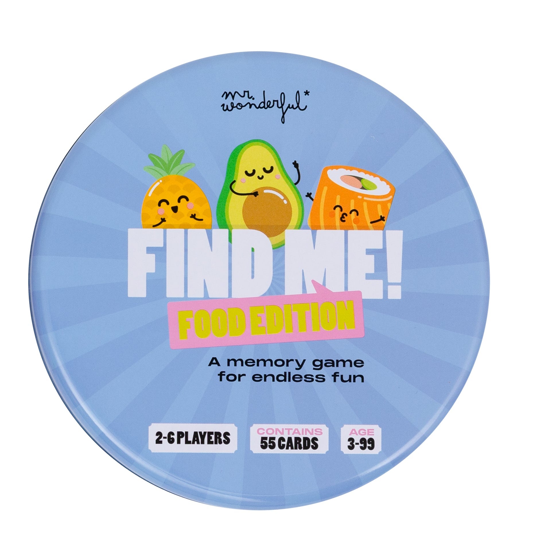 Juego de cartas para niños Mr. Wonderful - Find me! Food edition