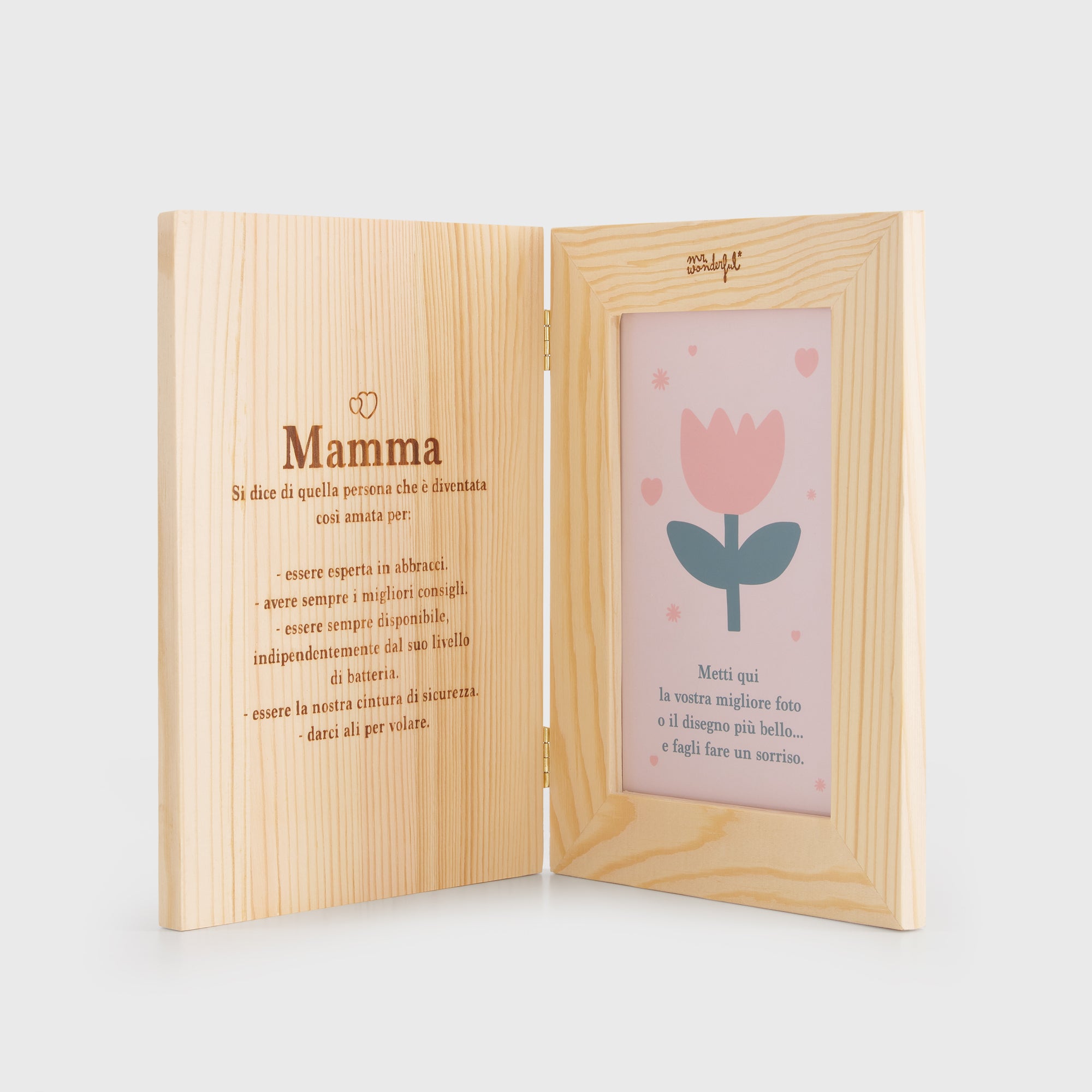 Cornice in legno 8x13 - Definizione "Mamma"