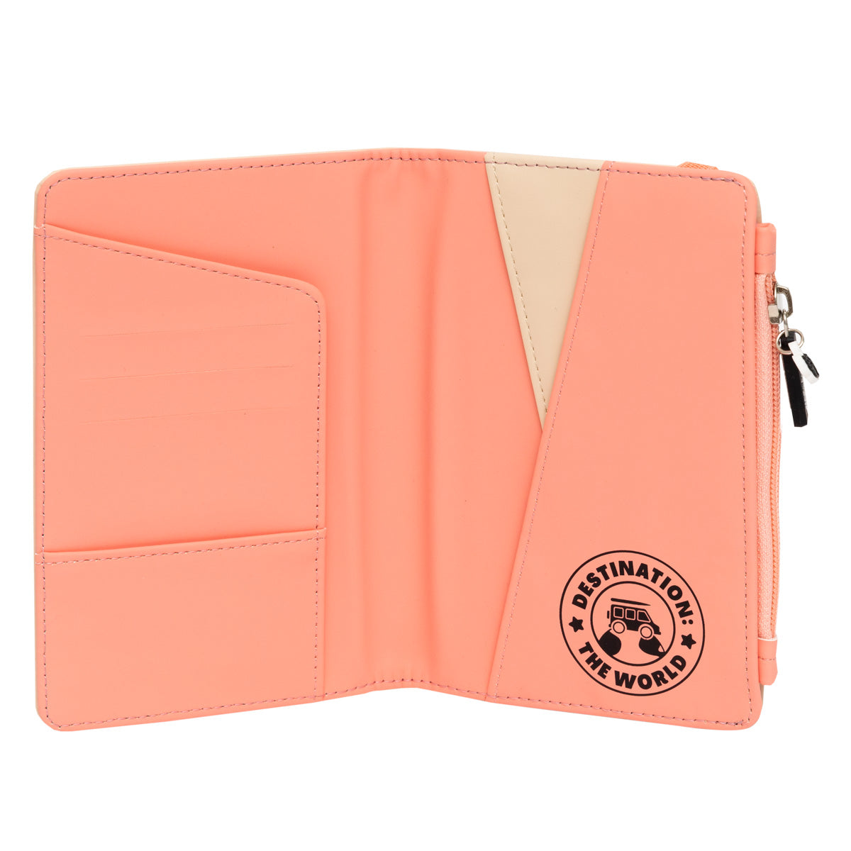 Passport holder orange - Destination: the world.