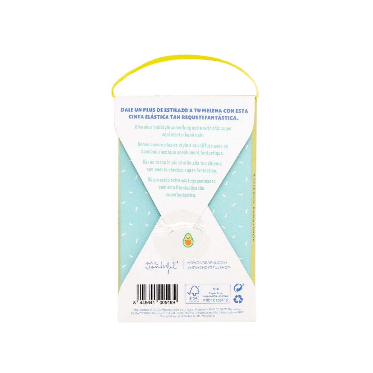 Hair elastic band for fantastic hairdos - Avocado