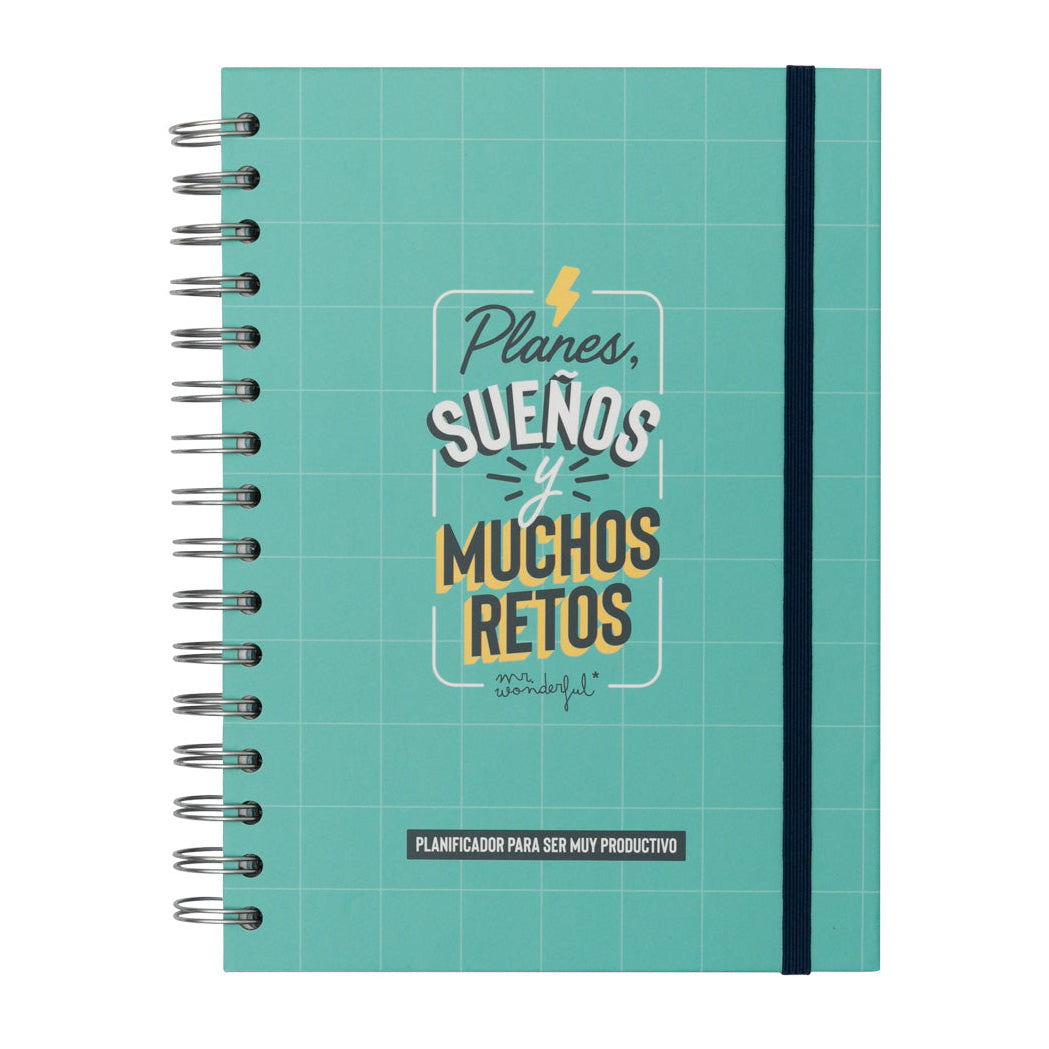 Planificador de productividad Mr. Wonderful - Planes, sueños y muchos retos