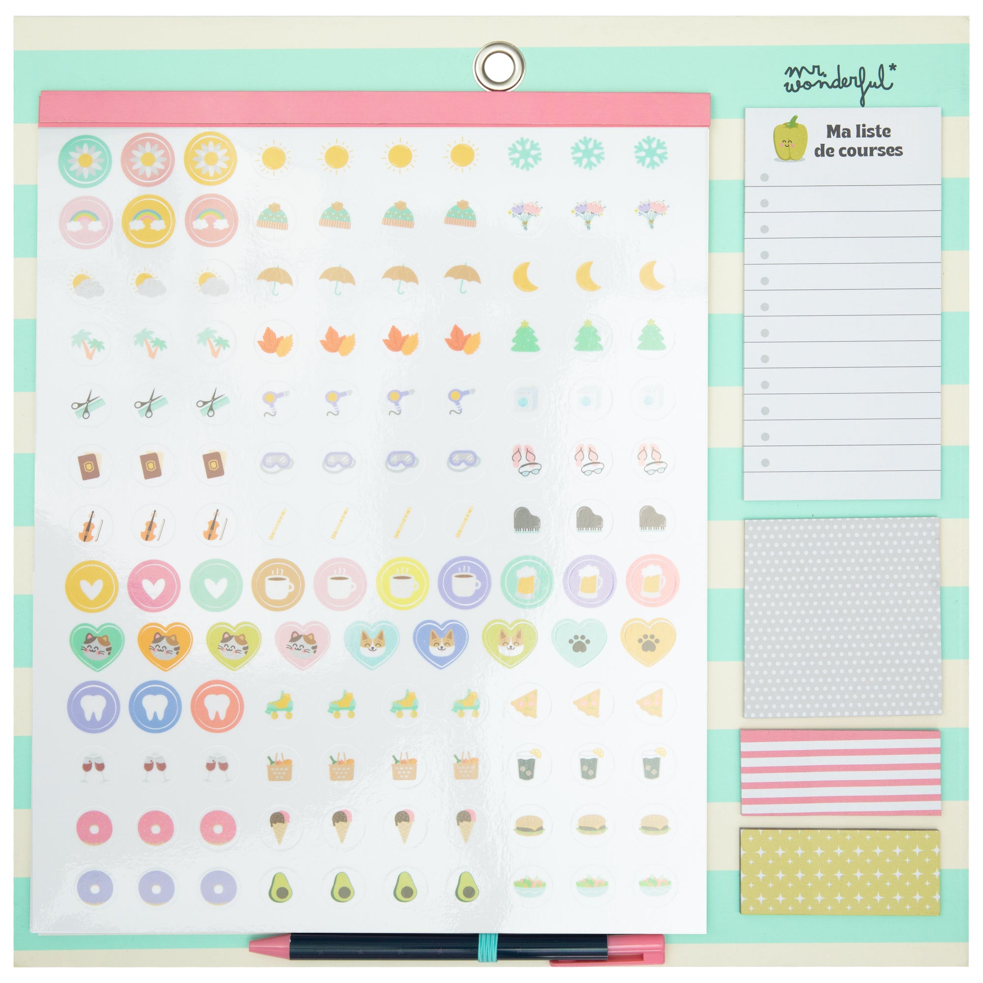 Calendrier mural aimanté 2025 - 2025, bienvenue chez toi