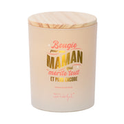 Bougie parfumée avec message en français pour les mamans Mr. Wonderful Fête des Mères - Bougie pour une maman qui mérite tout et plus encore