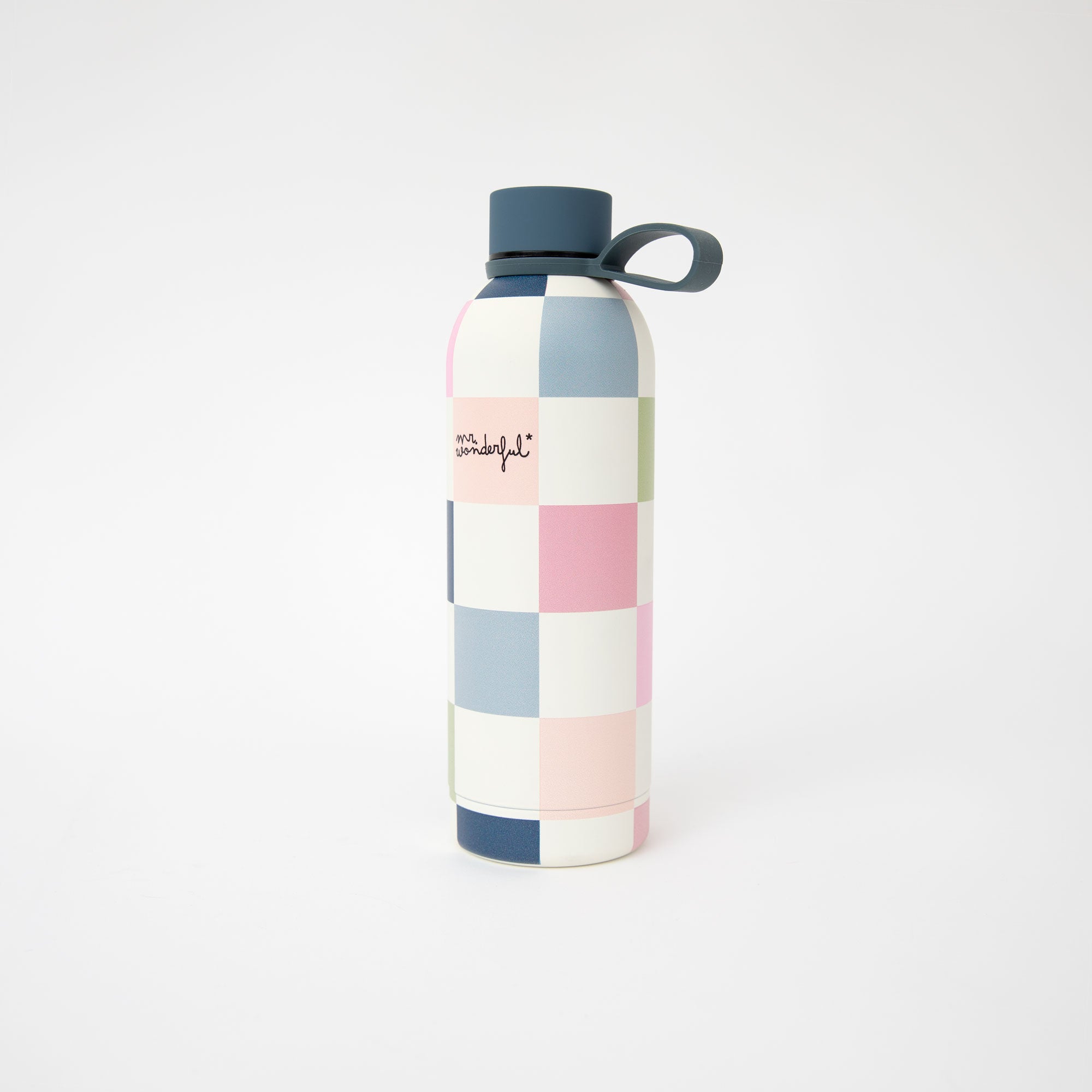Garrafa térmica 500ml - Estampa xadrez