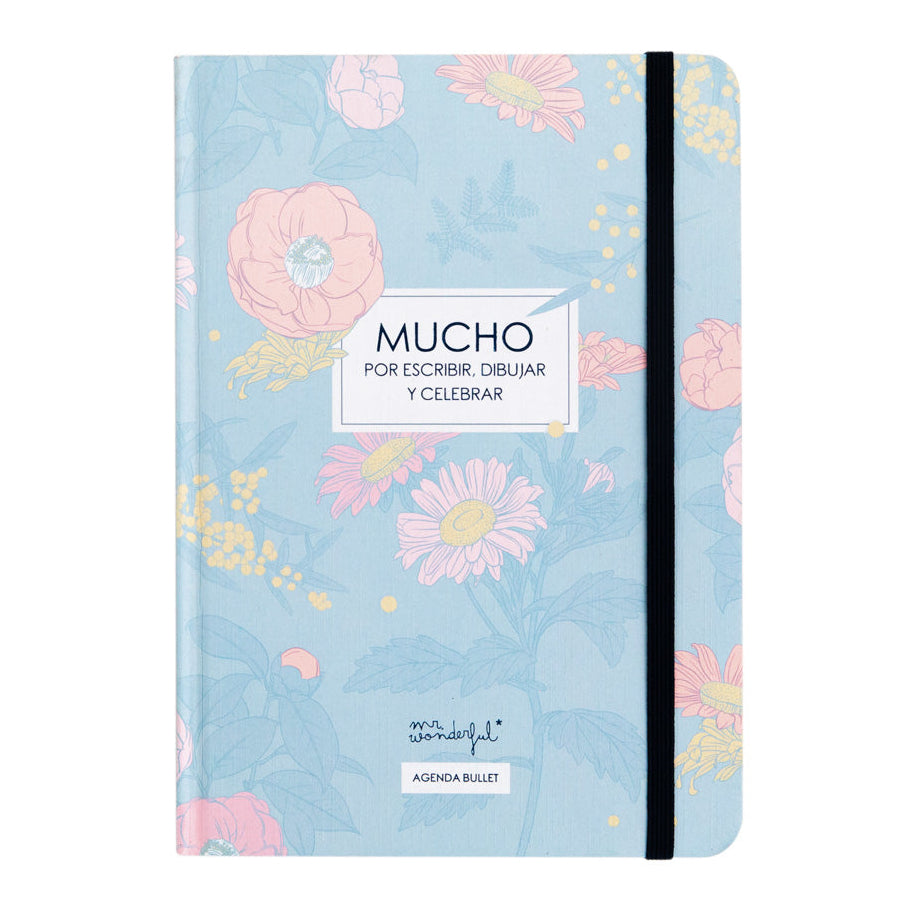 Agenda bullet planificador sin fecha para mujeres Mr. Wonderful - Mucho por escribir, dibujar y celebrar