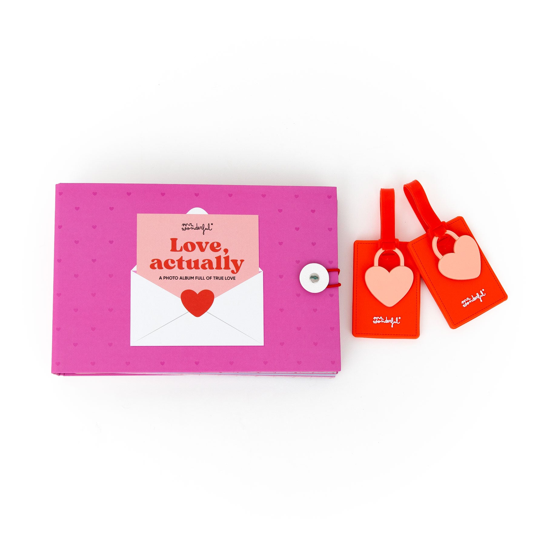 Álbum de fotos de viaje + identificadores de maleta | Mr.Wonderful