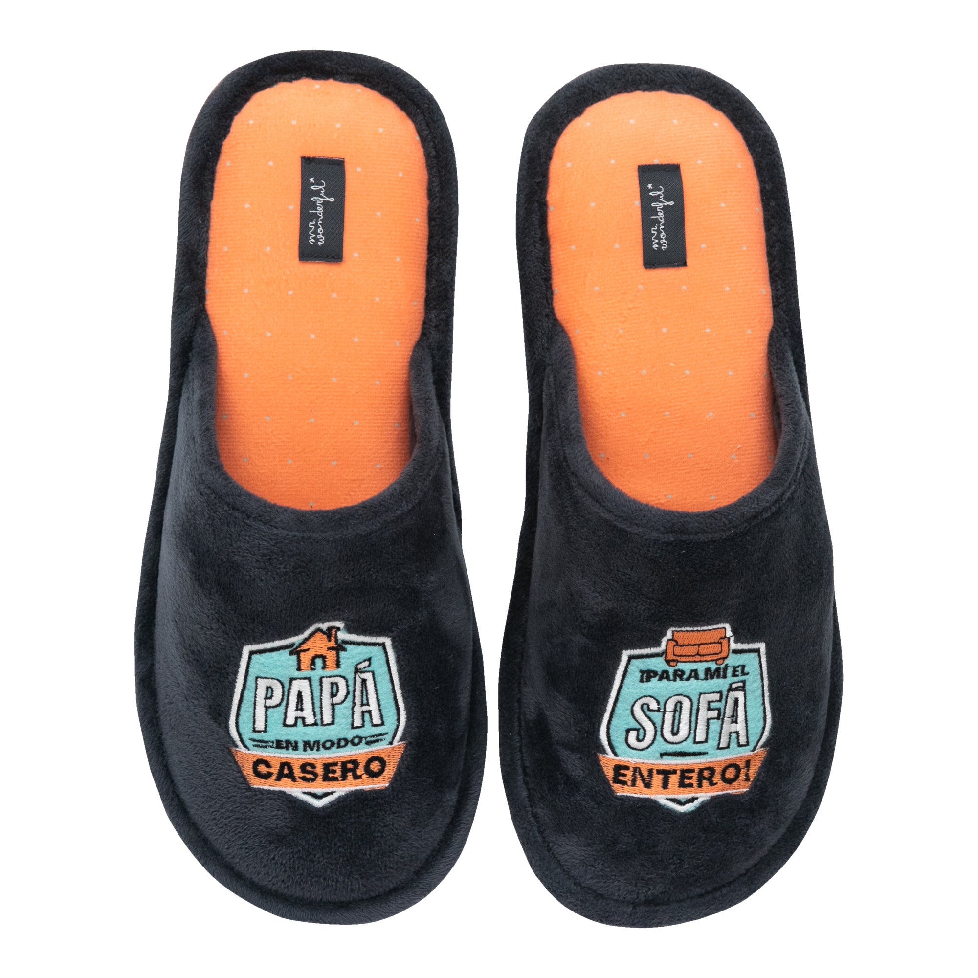 Zapatillas T 40-43 - Papá en modo casero. ¡Para mí el sofá entero!