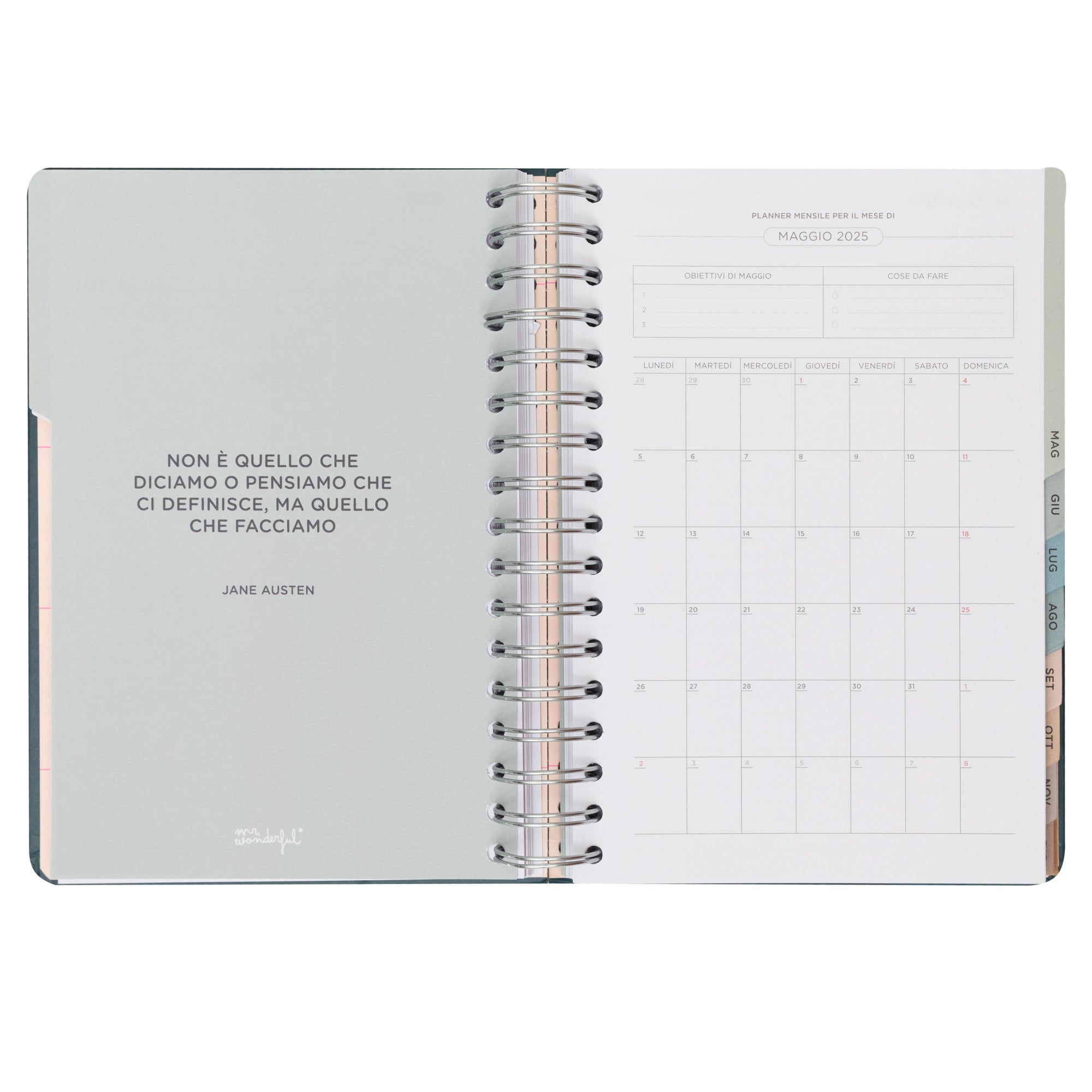 Agenda Office 2025 Giornaliera - Un anno molto wonderful.