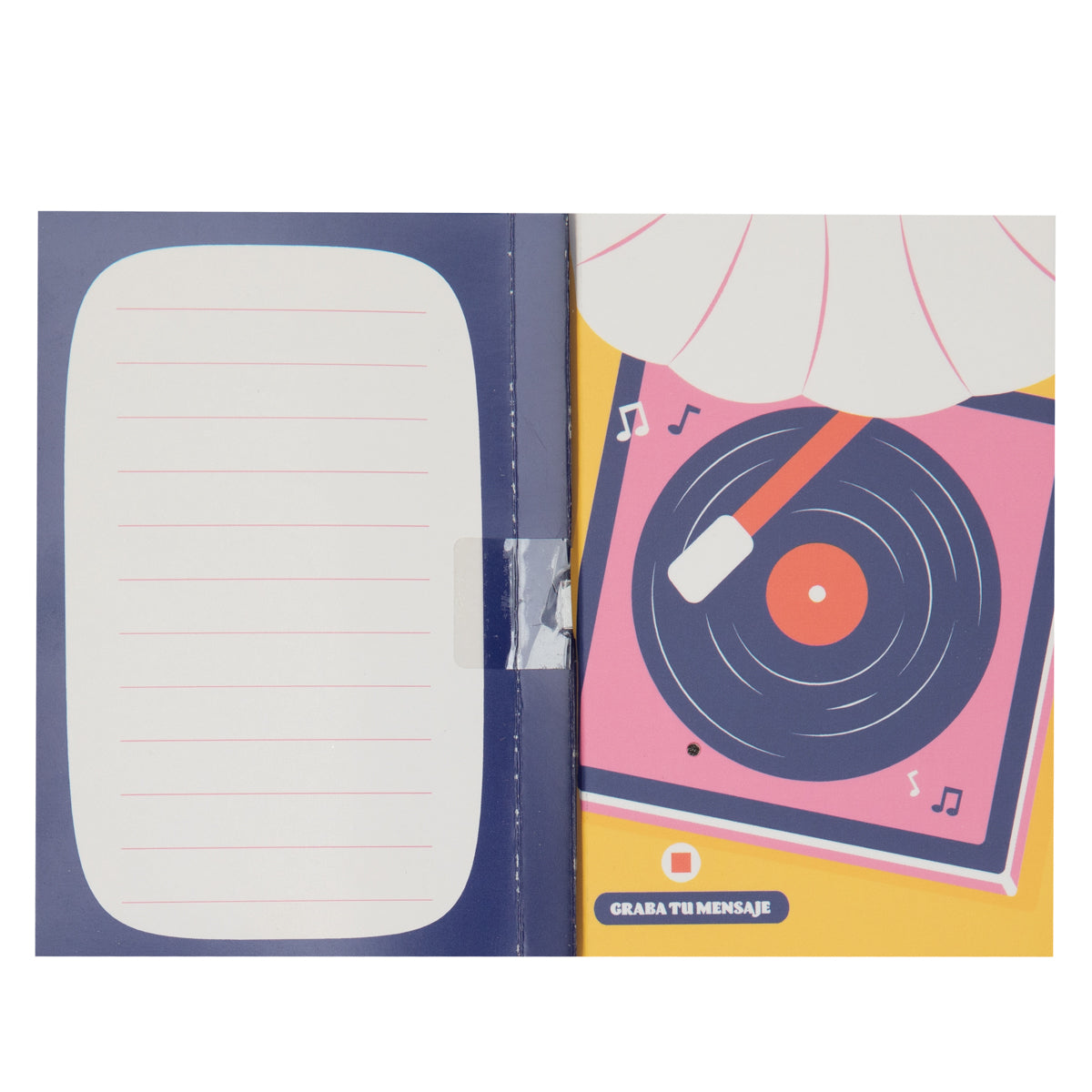 Postal con grabador de mensaje audio - Ahora y aquí, este mensaje es para ti.