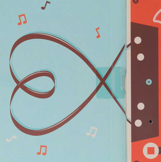 Postal com gravador de mensagens áudio - Digo tudo o que está no meu coração e registo neste cartão 