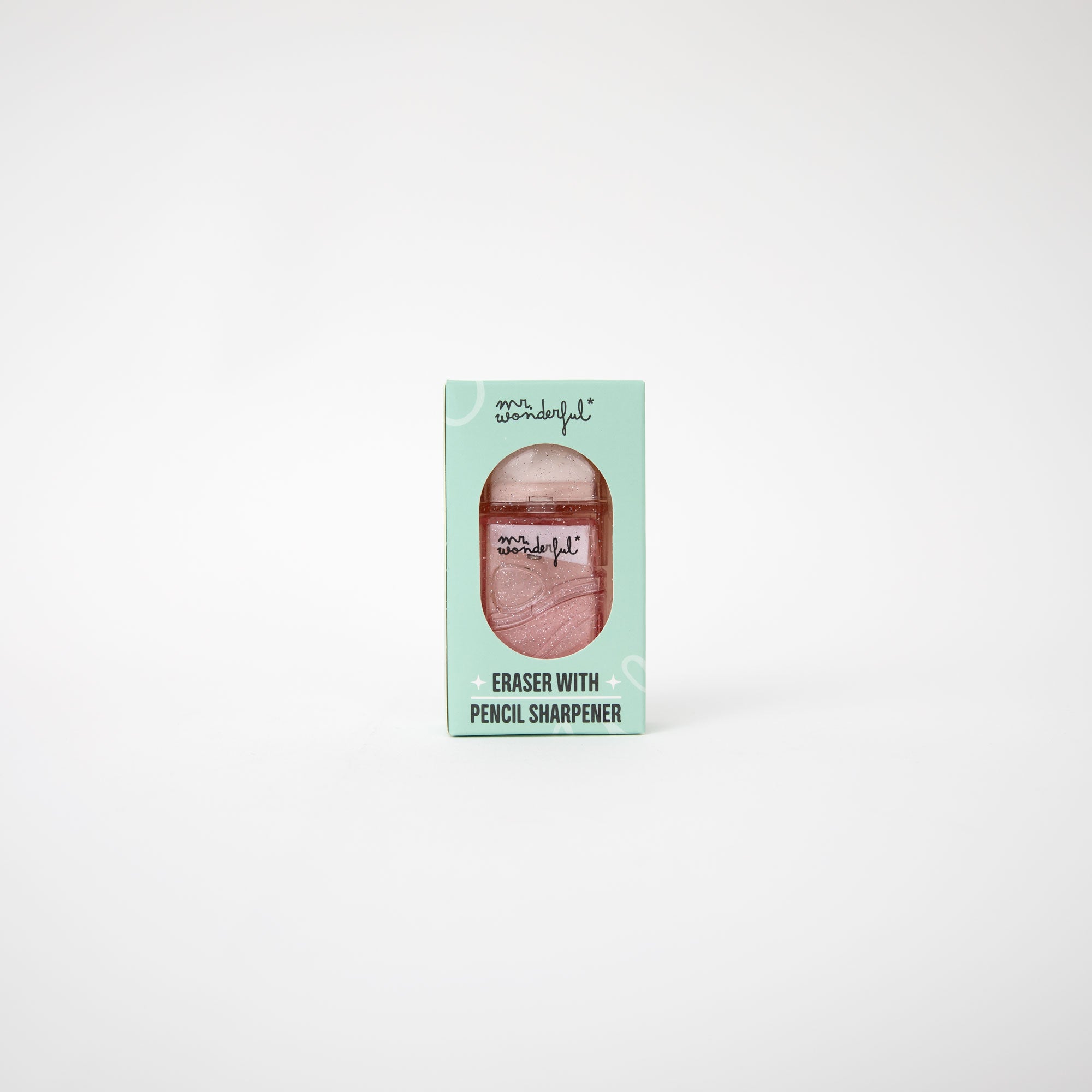 Gomme à paillettes rose avec réservoir