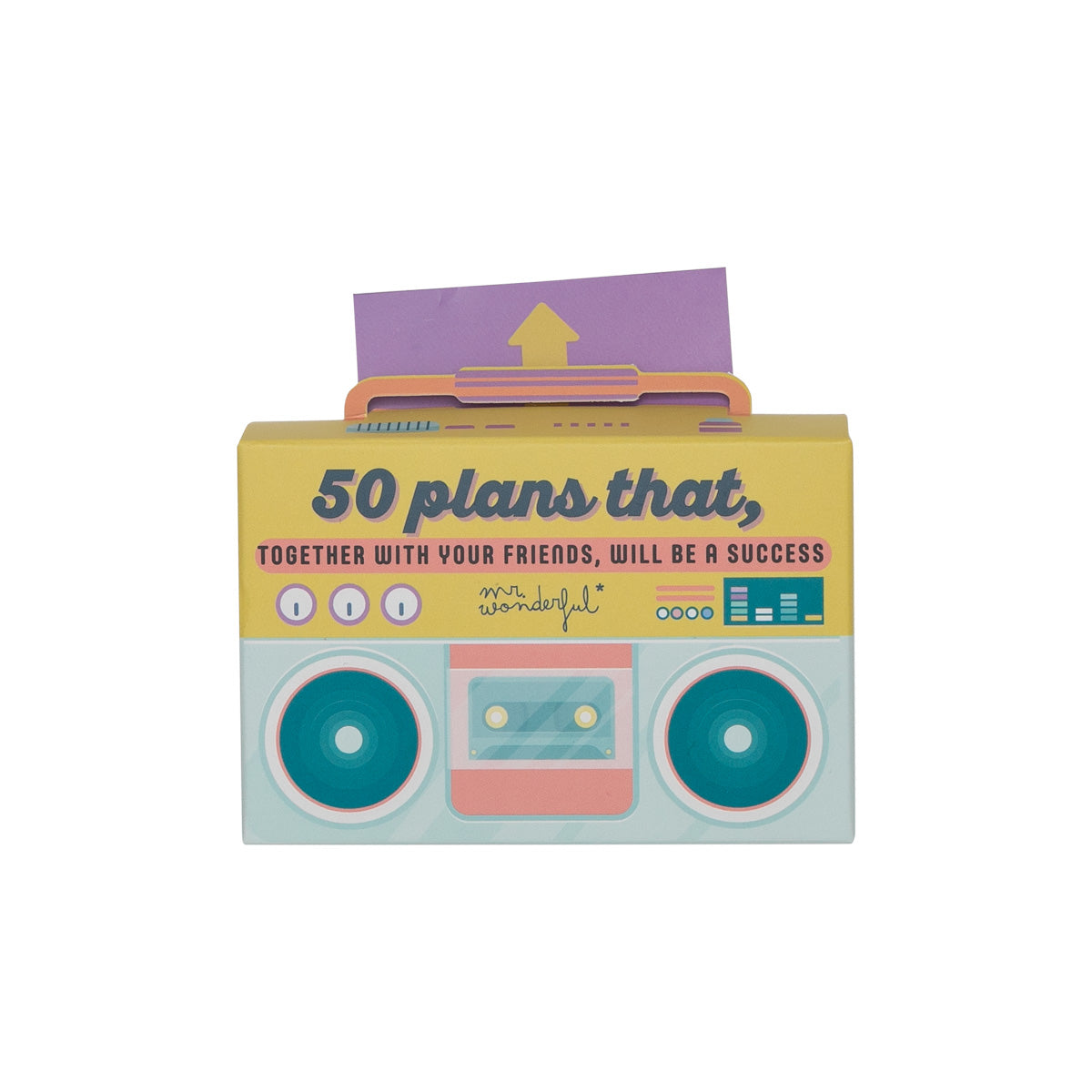 Dispenser box of plans that, together with your friends, will be a success