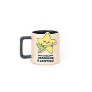 Caneca 3D estrela - Ser o melhor padrinho é contigo!