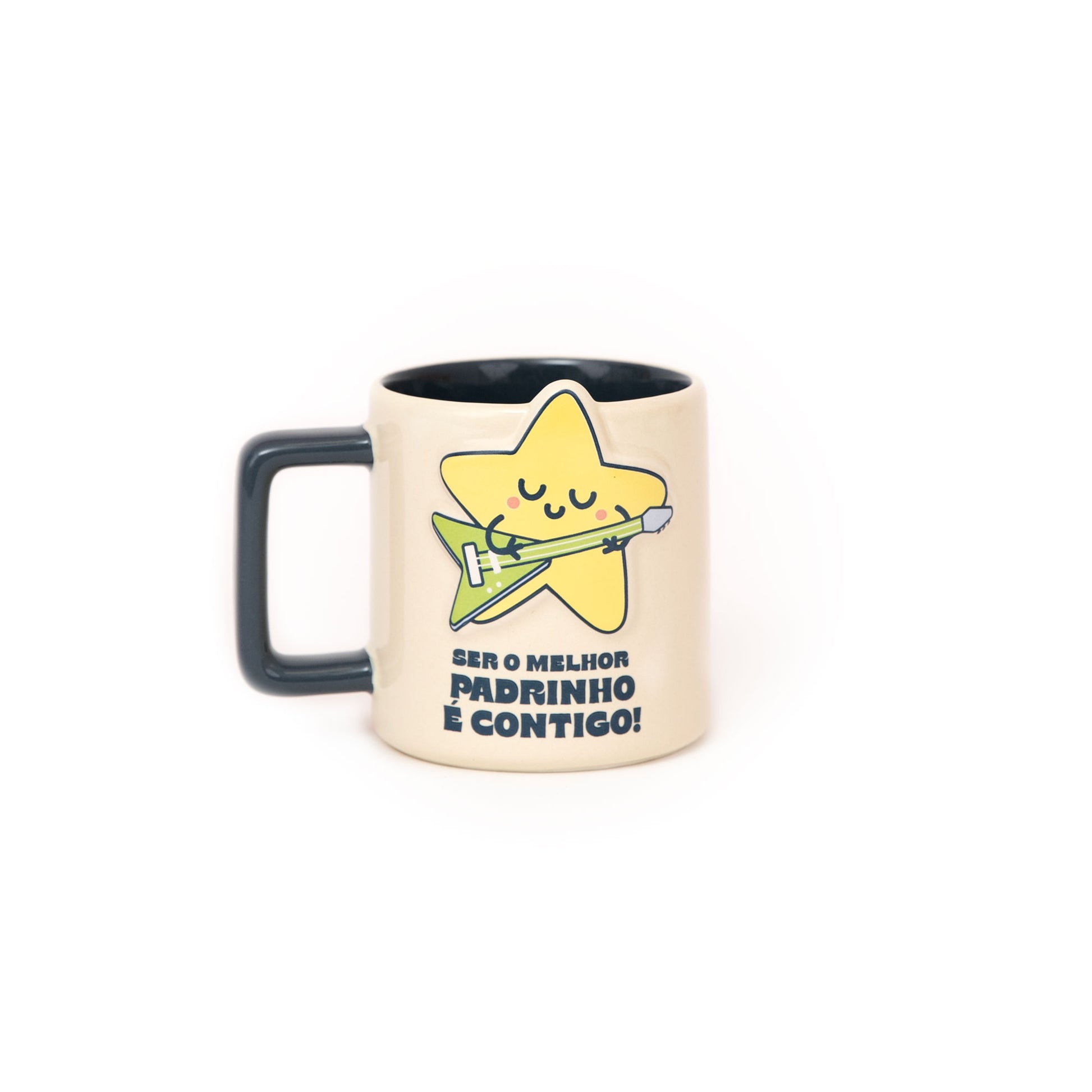 Caneca 3D estrela - Ser o melhor padrinho é contigo!