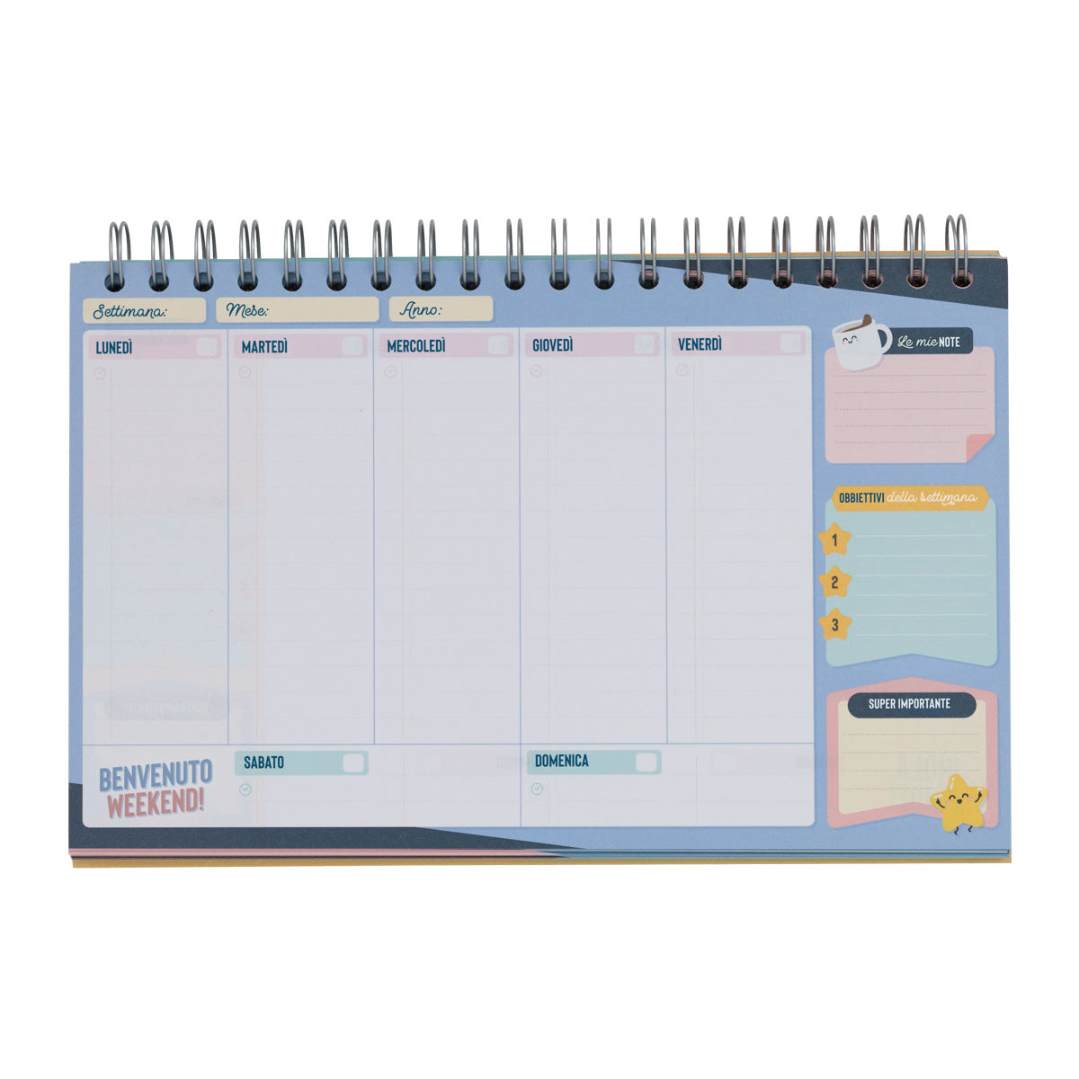 Planner settimanale - I sogni raggiunti incominciano qui