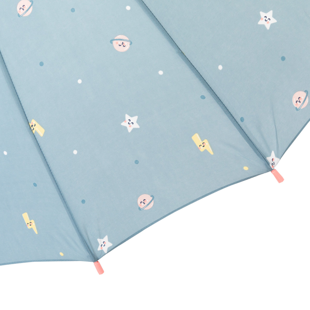 Large-sized umbrella blue colour - Planet print