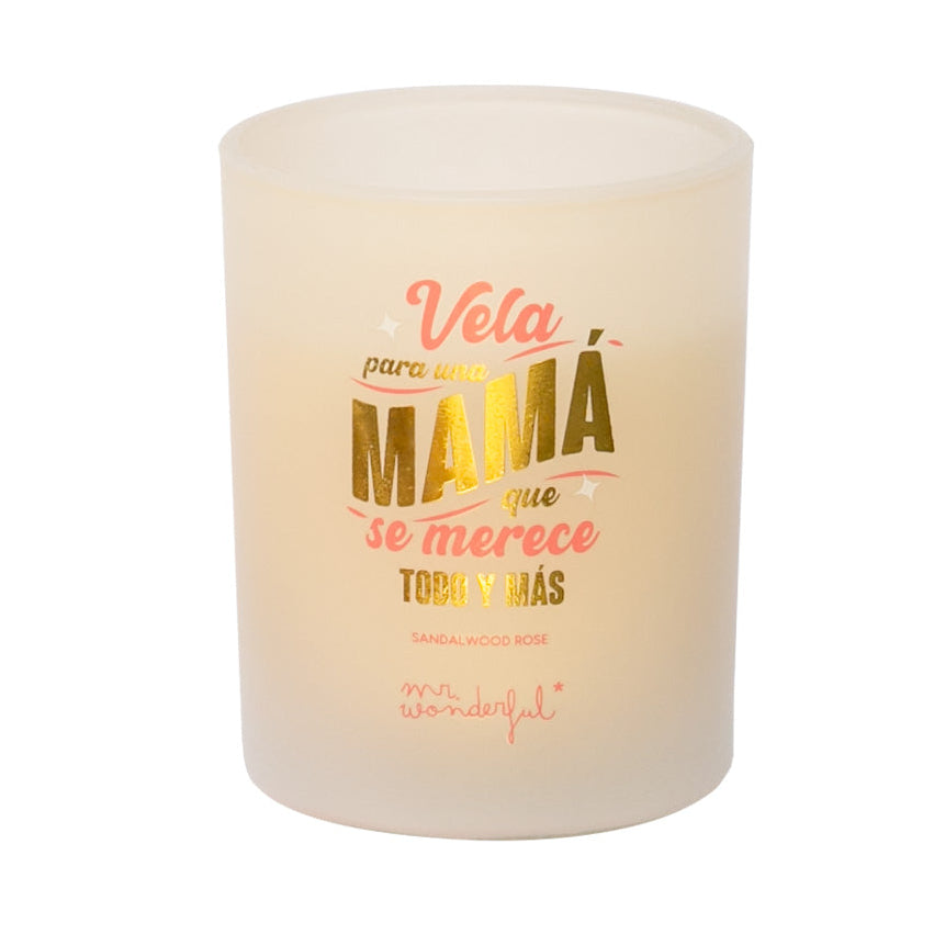 Vela aromática - Vela para una mamá que merece todo y más