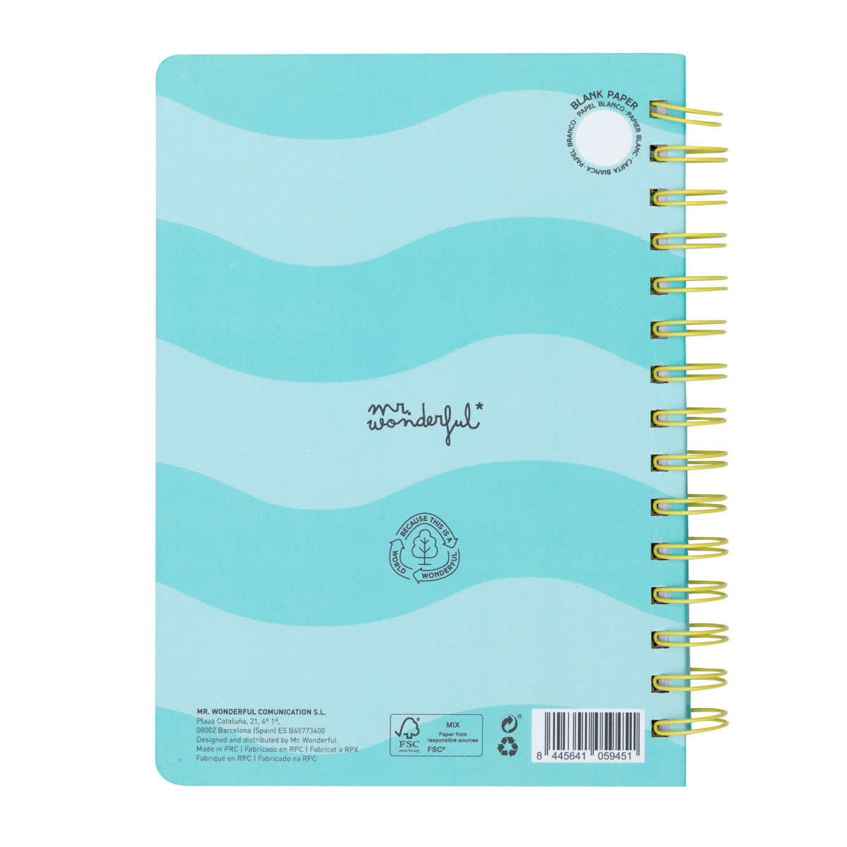 Caderno A5 3D tubarão mole - Eu me destaco em qualquer lugar que vou 