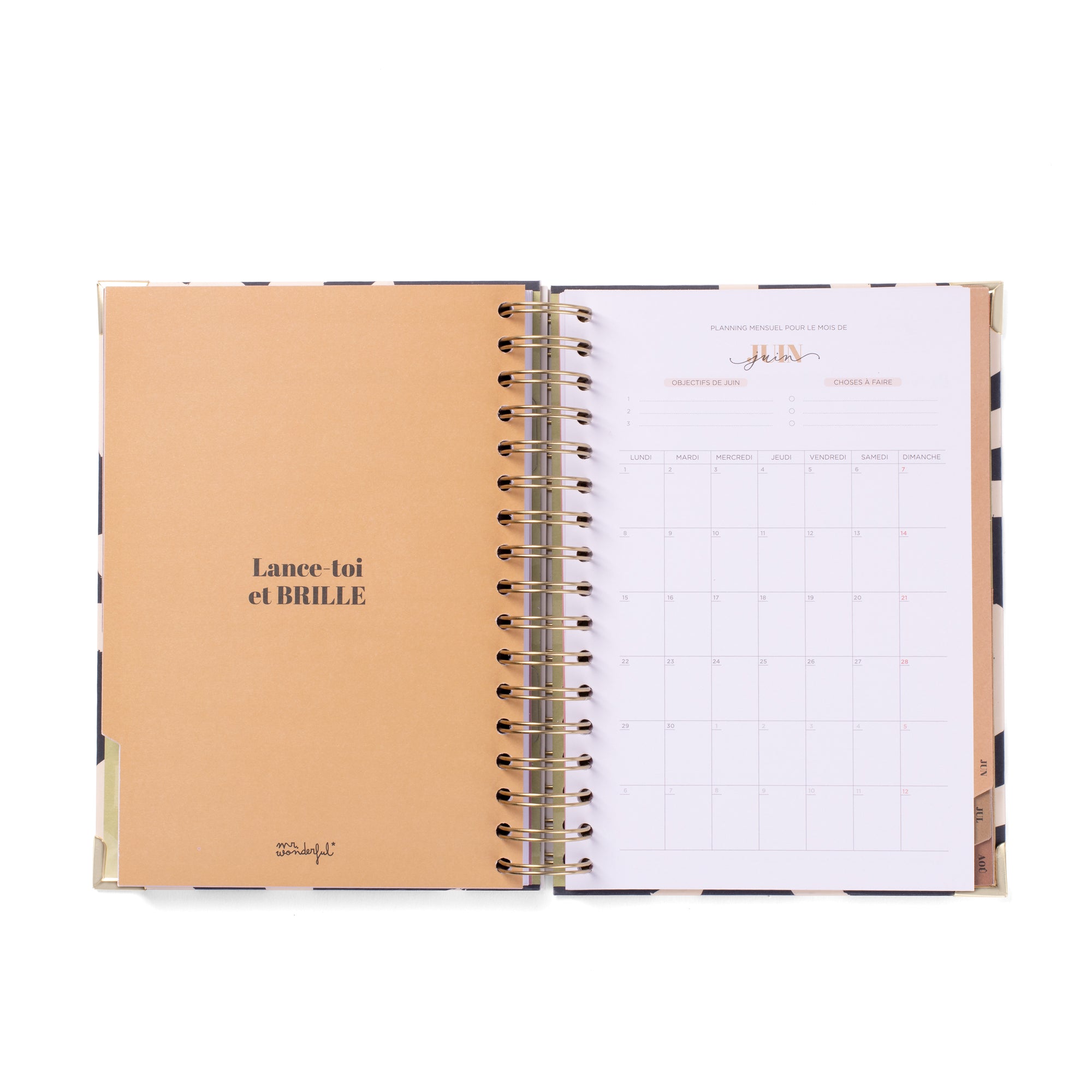 Set d'Agenda Office 2025-26 Journalier + stylo - Tout va bien, tout est parfait
