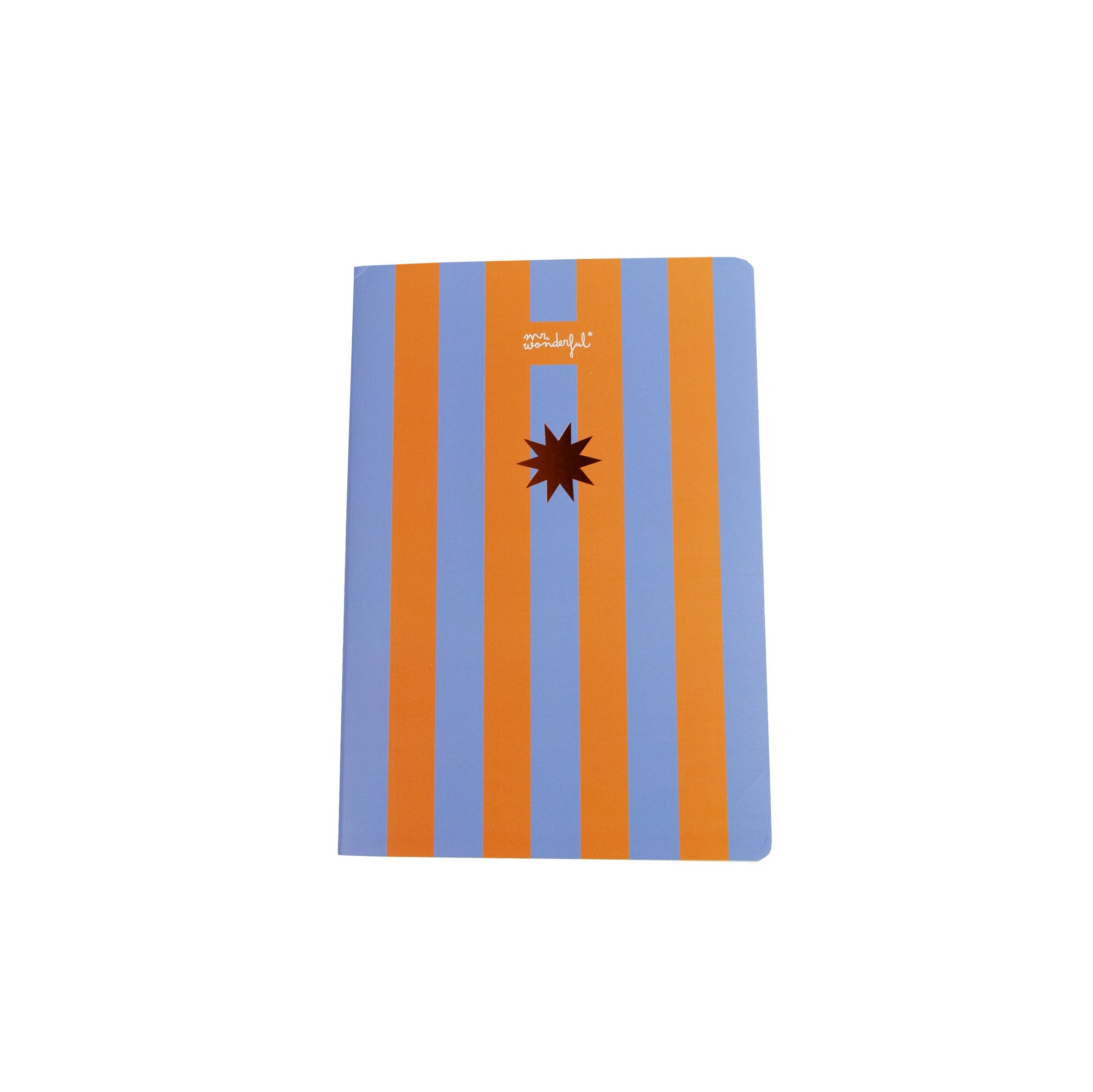 Libreta A5 - Blue and orange stripes