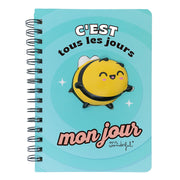 Cahier A5 com squishy Abeille - C'est tous les jours mon jour 