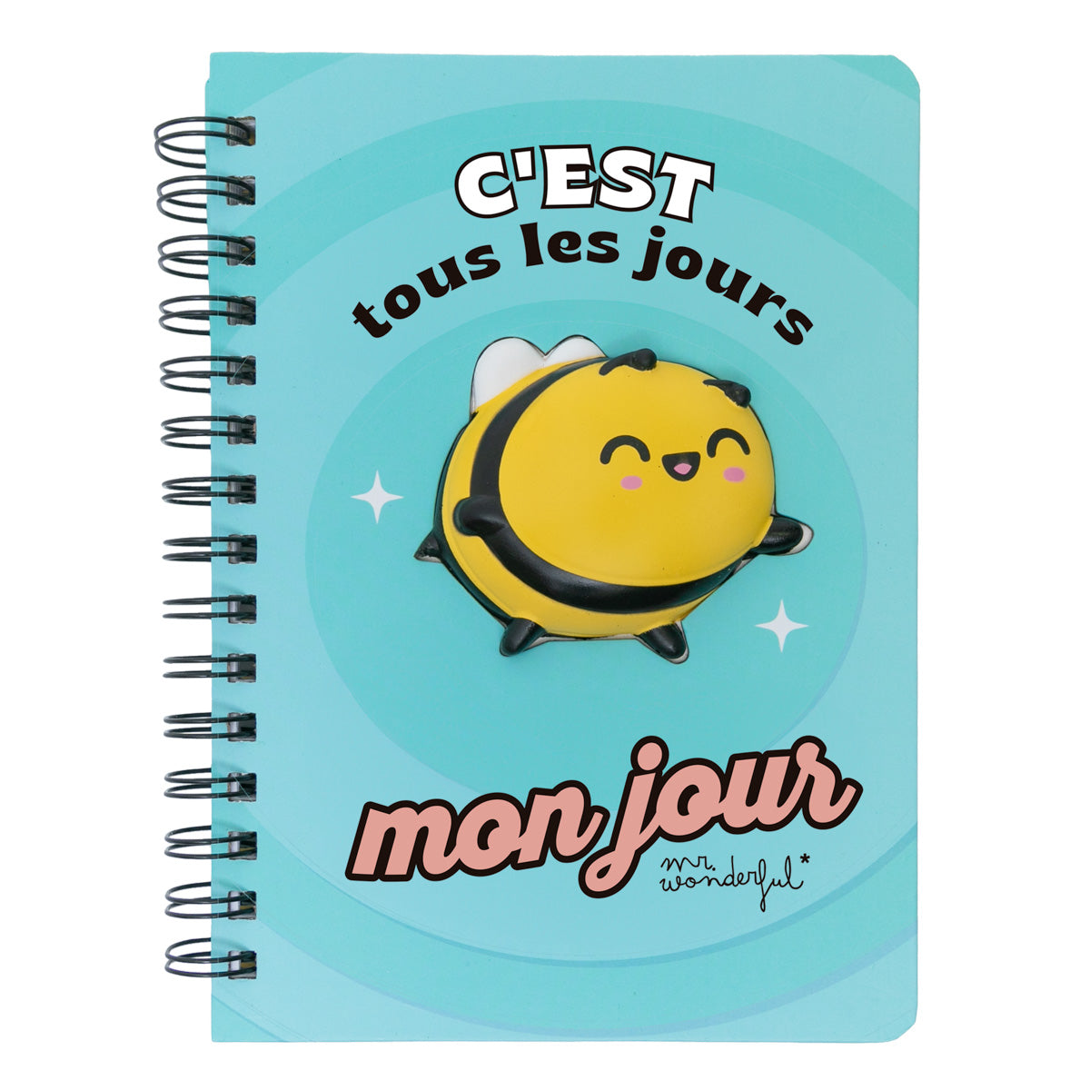 Cahier A5 avec squishy Abeille - C'est tous les jours mon jour