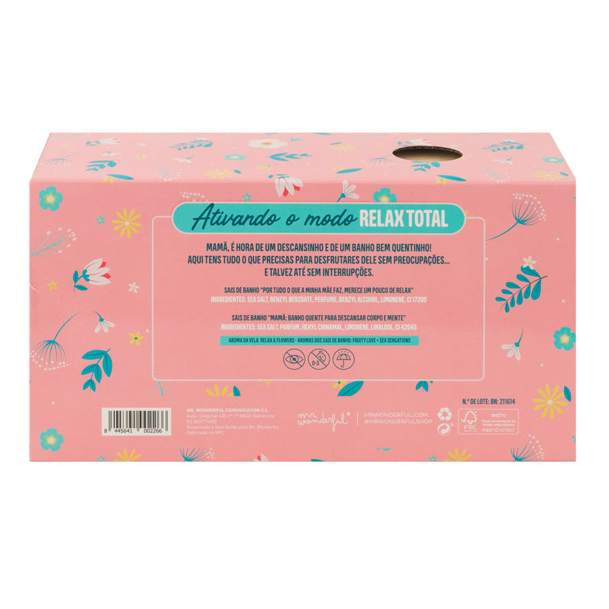Coffret de soins pour maman - Savon de bain + bougie 