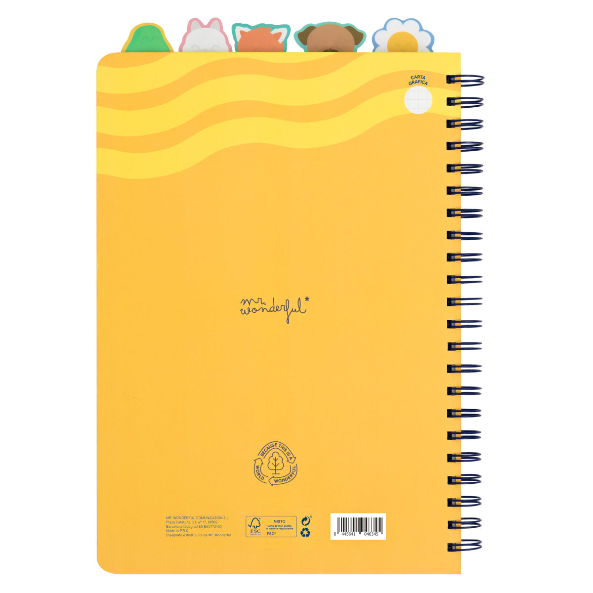 Quaderno A4 con divisori con linguetta - Grandi obiettivi, grandi progetti