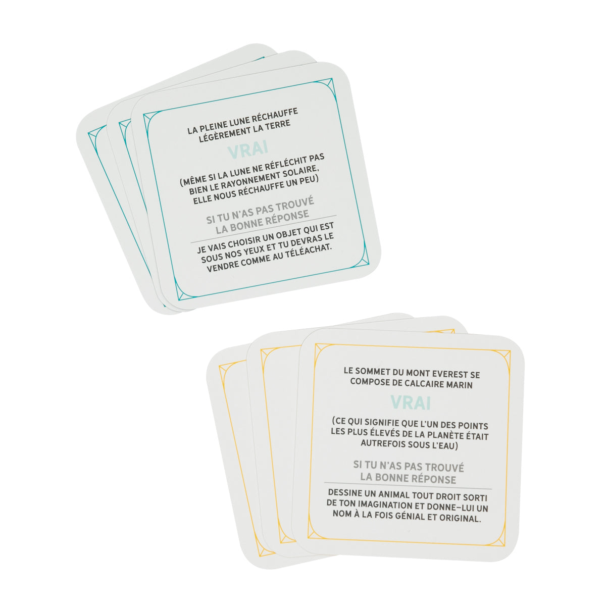 Jeu de cartes pour parents et enfants - Qui en sait le plus ?