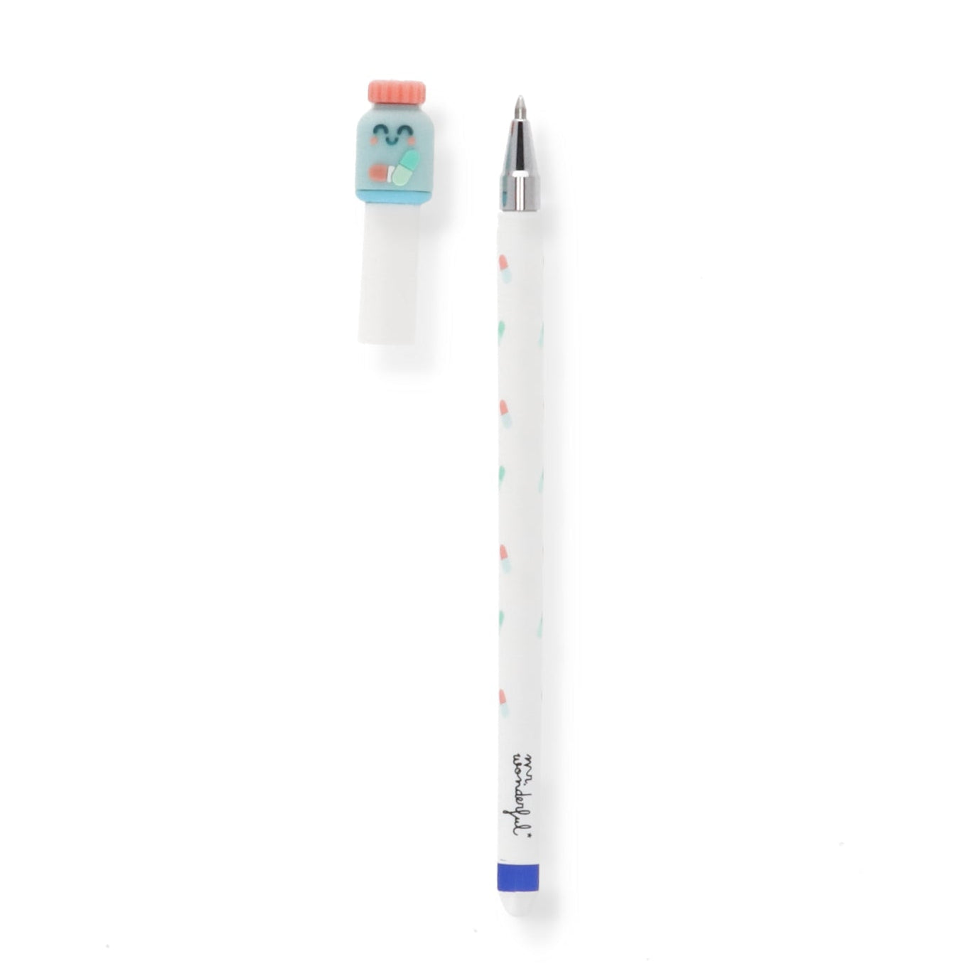 Ideas para regalar a enfermeras boli borrable Bo-Bo Mr. Wonderful con bote de medicamentos